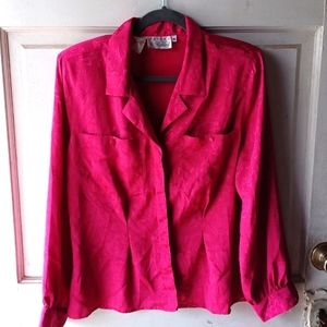 Peters and Ashley Pink Satin Floral Design 💗 size 14